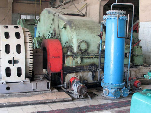 Altgetriebe D3500 in der Mhlenhalle